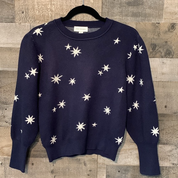 Free Assembly Navy Blue Star Sweater - Picture 14 of 16